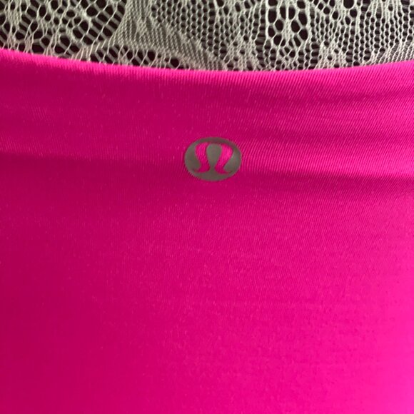 LULULEMON Pink Matching Set Pants and Tank Top w Support B/C Cup Size 2 - Picture 7 of 11